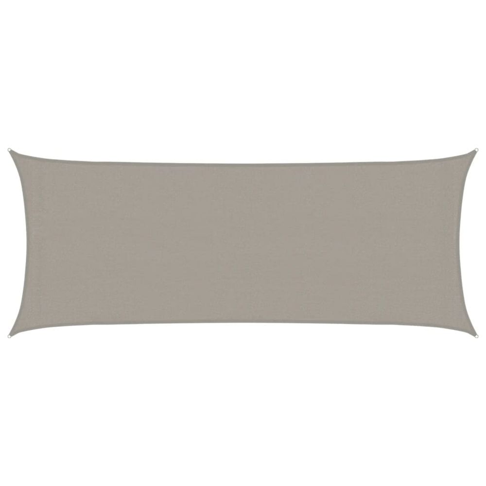 Voile d'ombrage 160 g/m² rectangulaire gris clair 2x5 m pehd