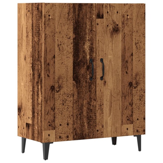 Buffet bahut commode armoire meuble de rangement organisateur cuisine salle de séjour salon vieux bois 70 x 34 x 90 cm bois d