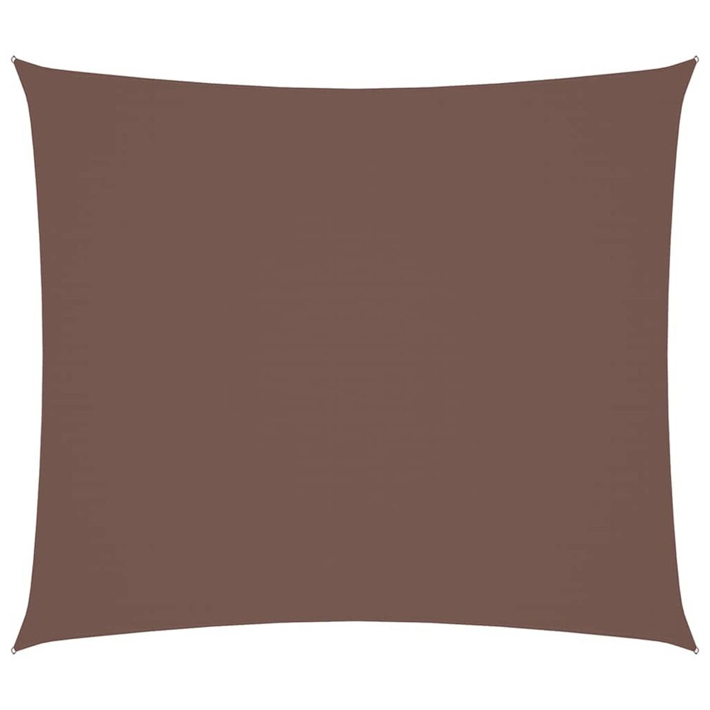Voile de parasol tissu oxford rectangulaire 2x2,5 m marron