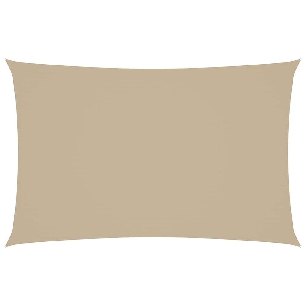 Voile de parasol tissu oxford rectangulaire 2x5 m beige