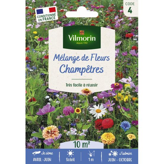 Mélange champêtre - 10 m² - mélange de fleurs