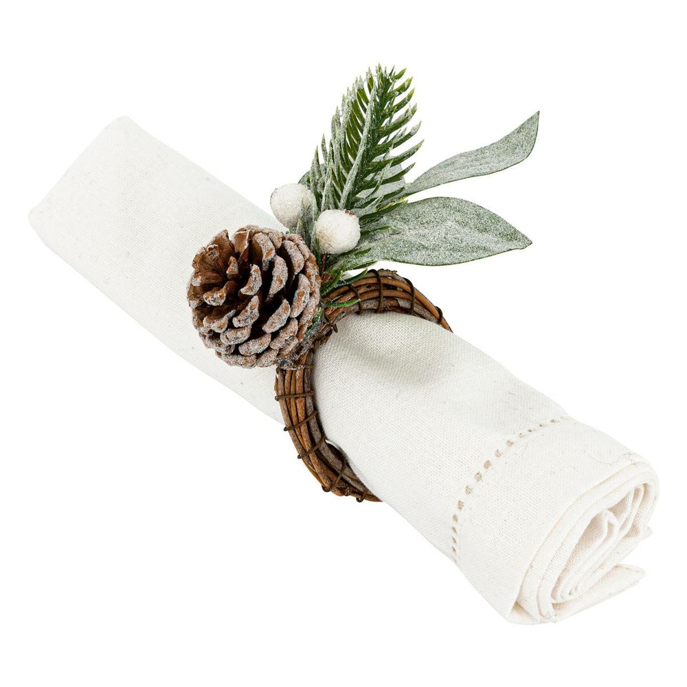 Rond serv branche enneigee x2