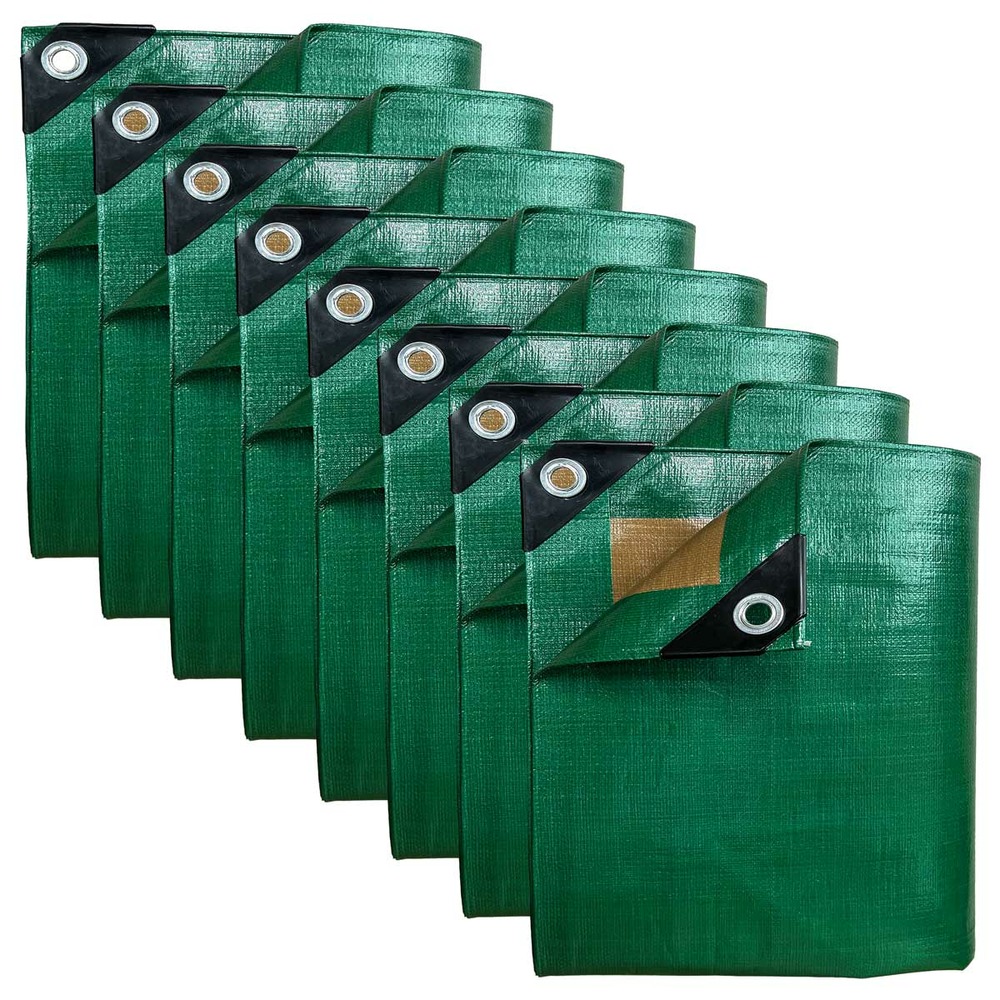 8 bâches jardin tecplast hq250jd - 1,5x6(x3) + 2x3(x3) + 3x5(x1) + 4x5(x1)