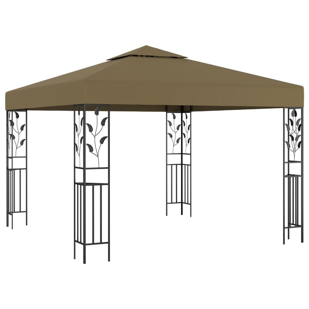 Tonnelle 3x3 m taupe 180 g/m²