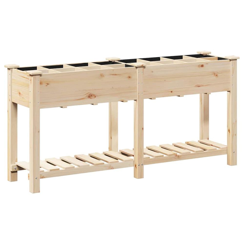 Cache-pot de jardin beige 161,5 x 45 x 76,5 cm