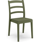 Lot de 4 chaises -  - rea - 51 x 46 x h88 cm - vert olive