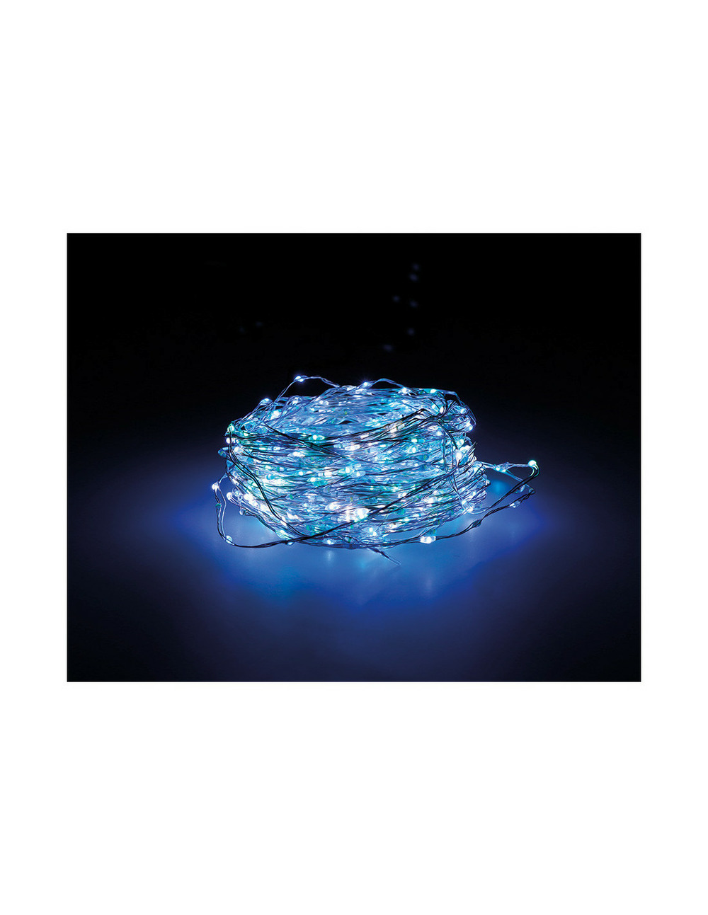 Guirlande micro led extra dense clignotante couleurs pastel 14m 567l cable argent