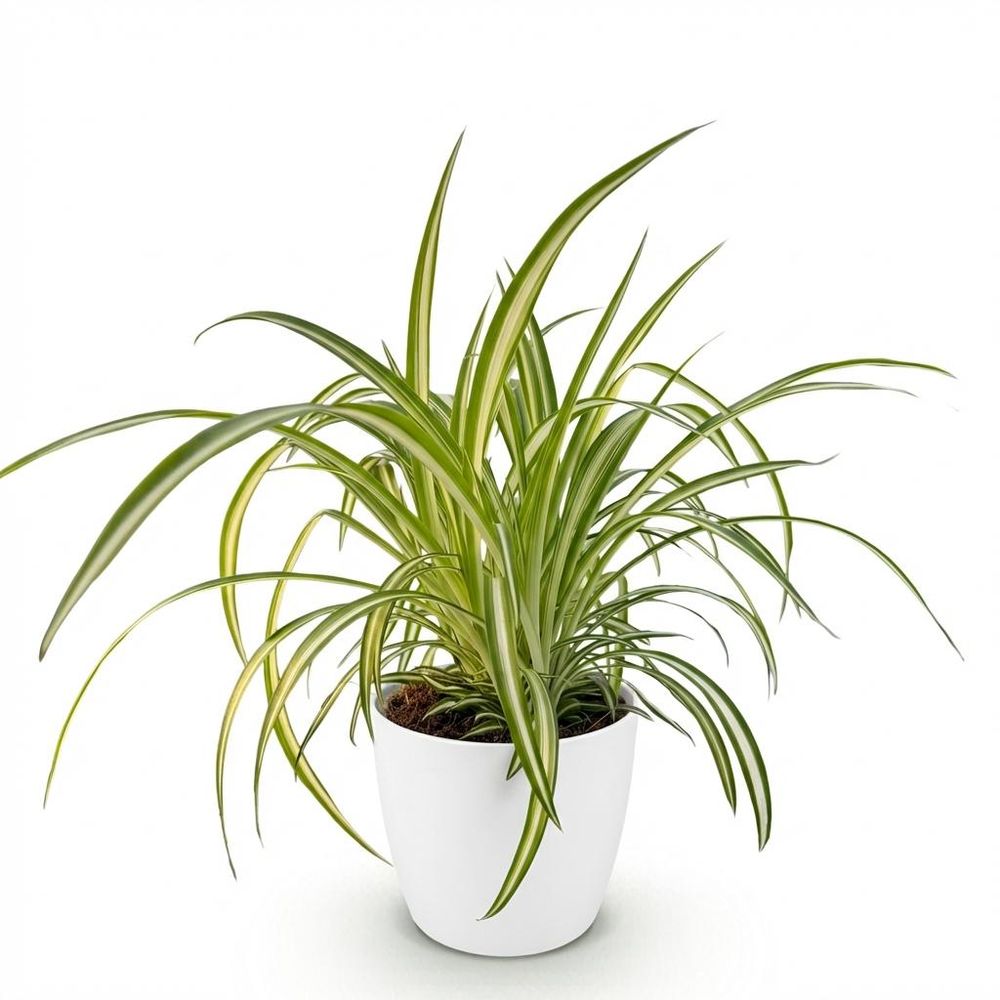 Chlorophytum comosum variegatum - pet-friendly - plante araignée - pot de 12cm - hauteur 20-30cm