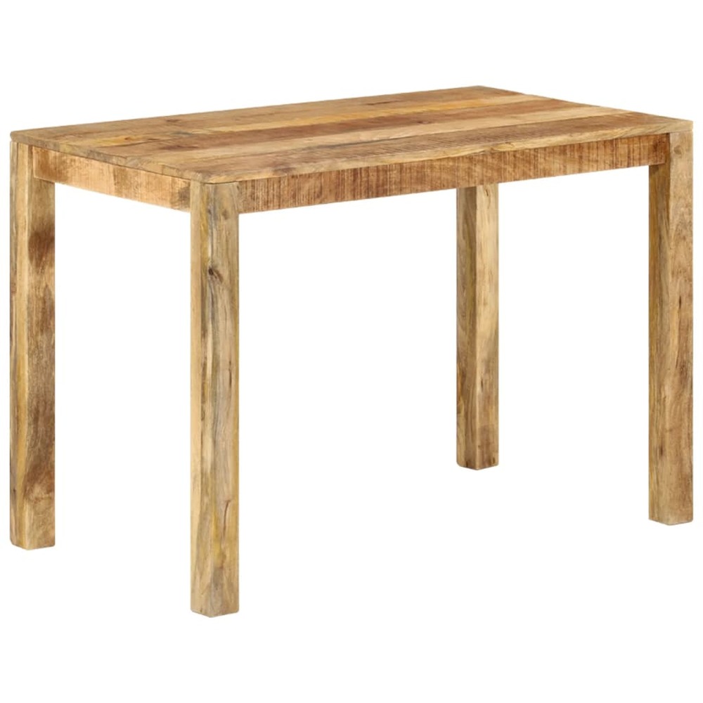 Table de salle à manger 110x60x76 cm bois de manguier brut
