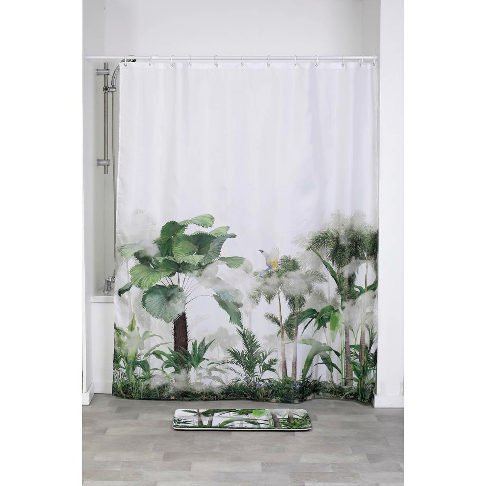 Rideau de douche polyester 180x200 cm - oasis