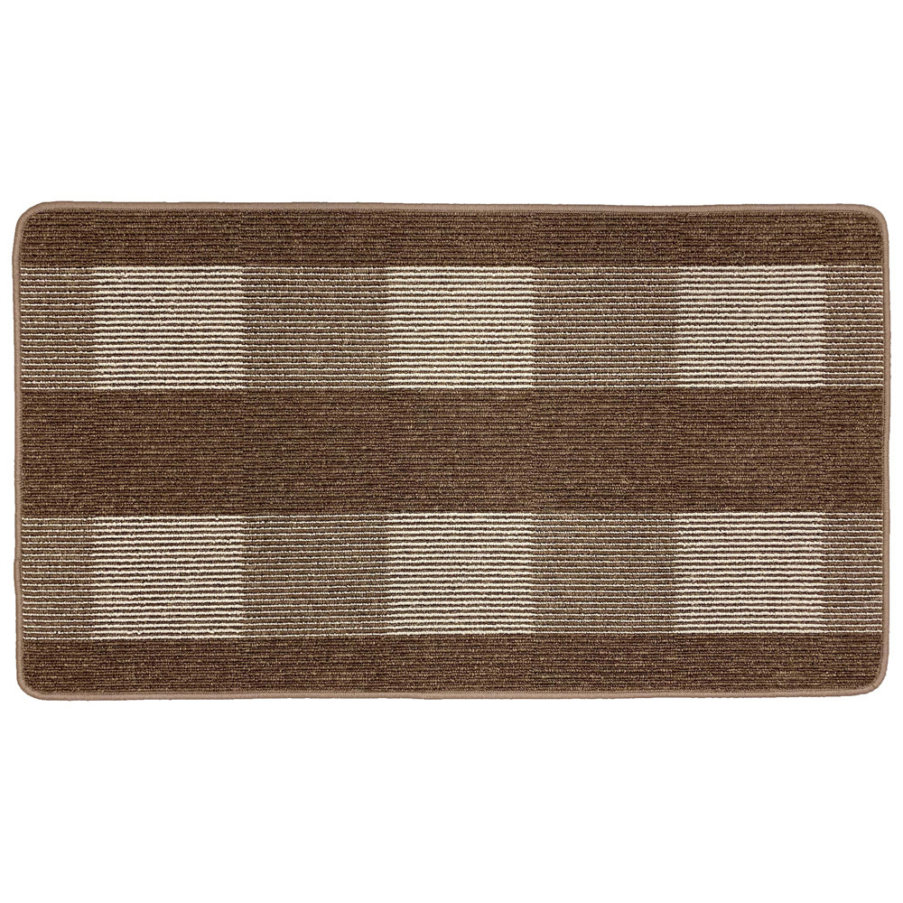 Tapis karree 67 x 120 cm marron
