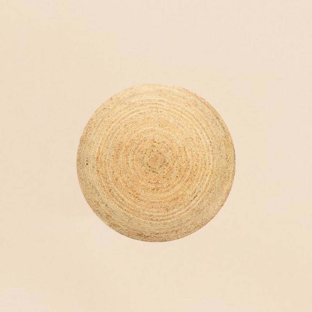 Tapis rond en jute 120cm, cuzco