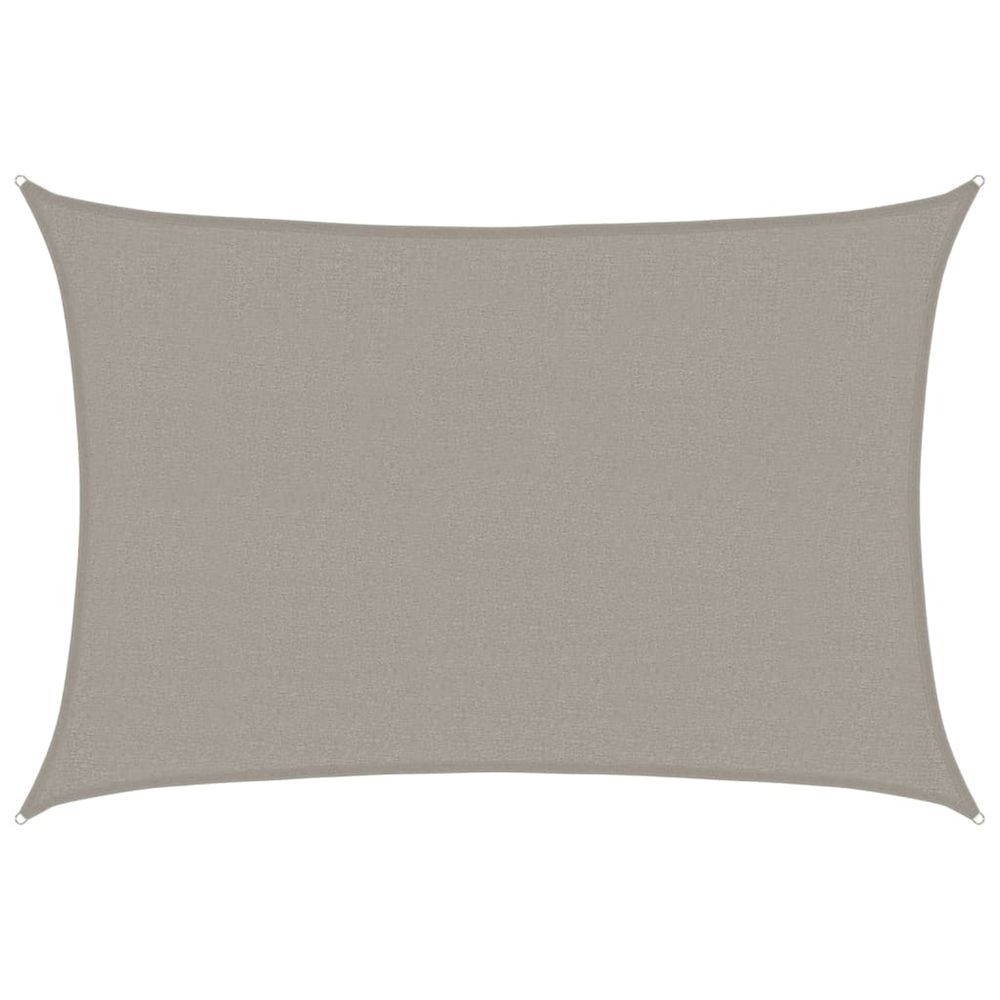 Voile d'ombrage 160 g/m² rectangulaire gris clair 2,5x3,5m pehd