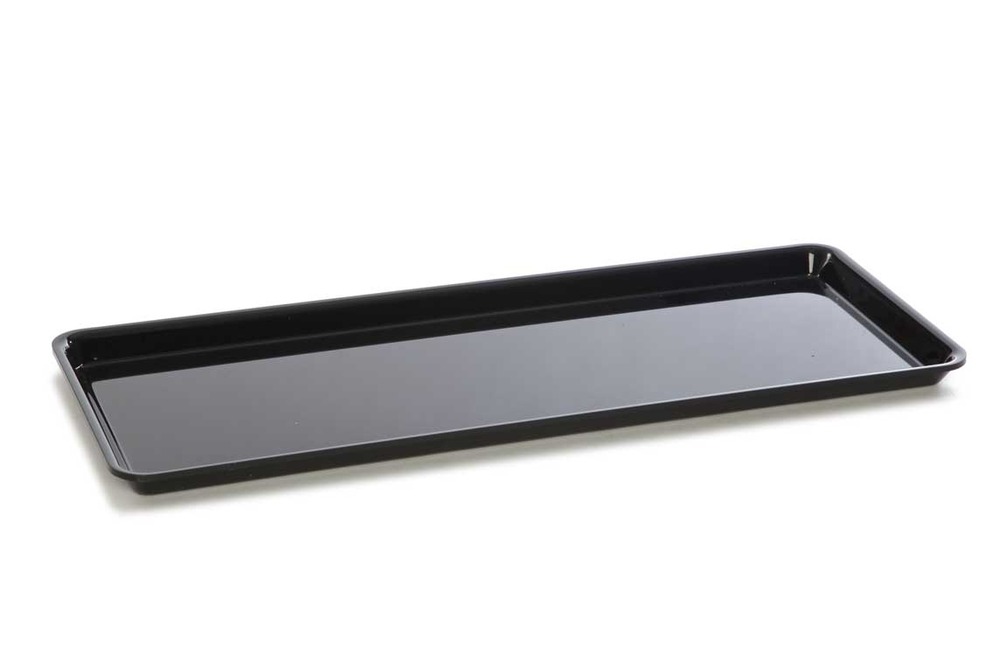 Plateau en plexiglas gastronorme gn 2/5 530x210x17mm noir - matériel chr pro