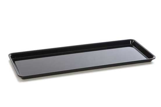 Plateau en plexiglas gastronorme gn 2/5 530x210x17mm noir - matériel chr pro