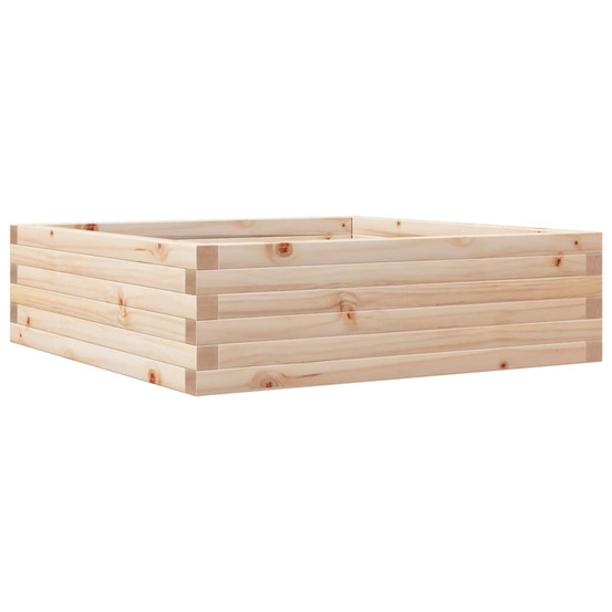 Jardinière d'extérieur 80x80x23 cm bois de pin massif