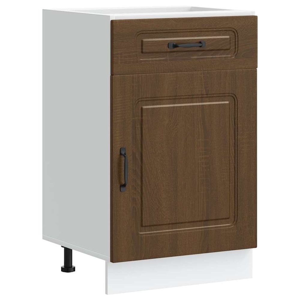 Armoire de cuisine kalmar chêne marron bois d'ingénierie