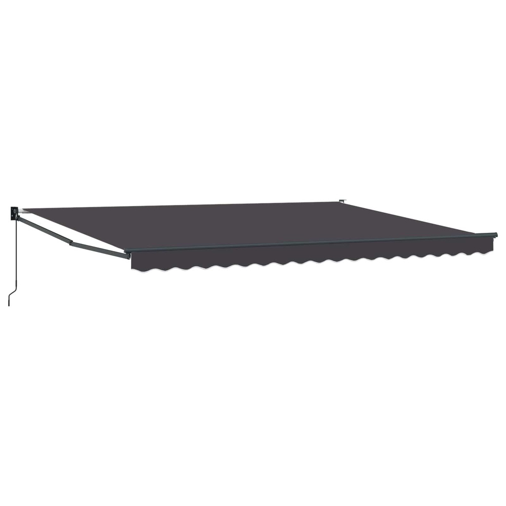 Auvent rétractable anthracite 4 x 2 m