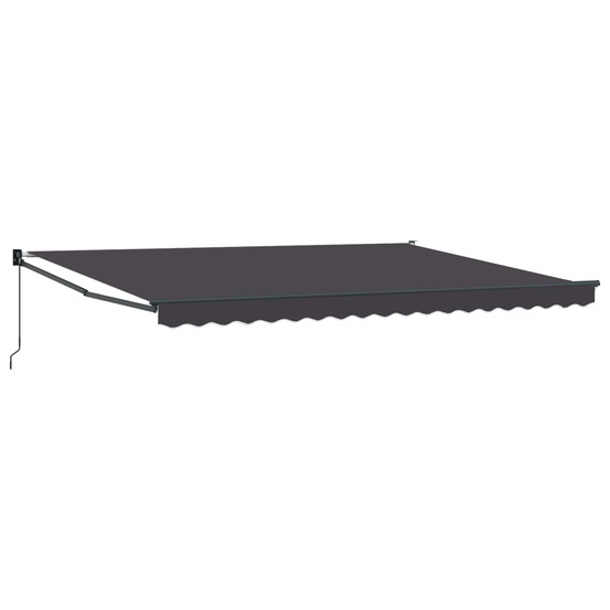 Auvent rétractable anthracite 4 x 2 m
