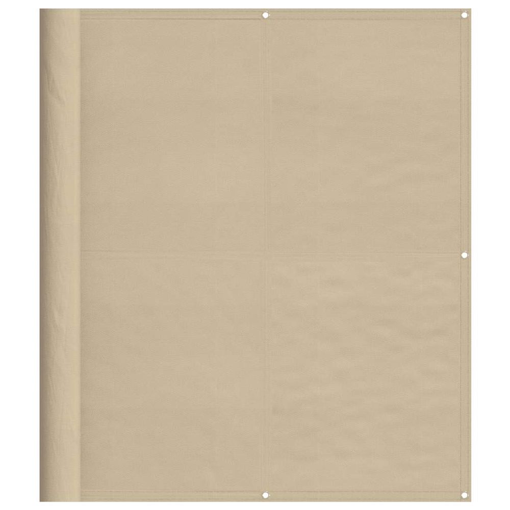 Écran de balcon beige 120x700 cm 100% polyester oxford