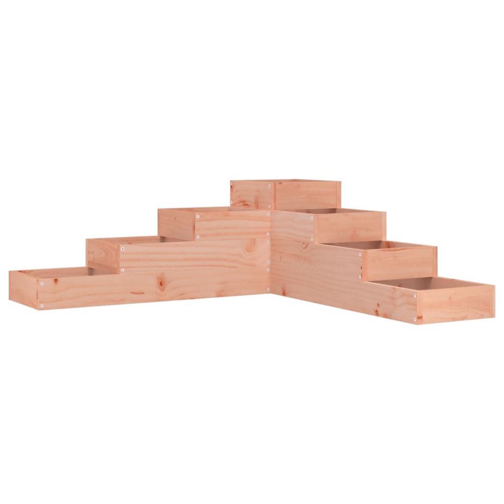 Jardinière d'extérieur de jardin à 4 niveaux 106 x 104,5 x 36 cm bois massif douglas