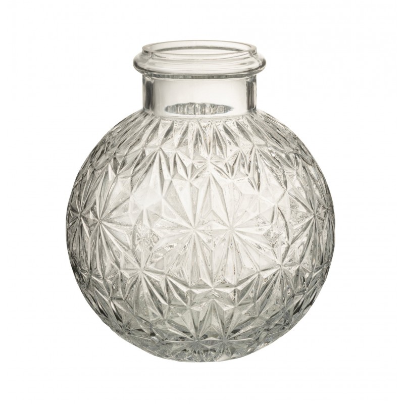 Vase boule en verre transparent l18*l18*h21cm