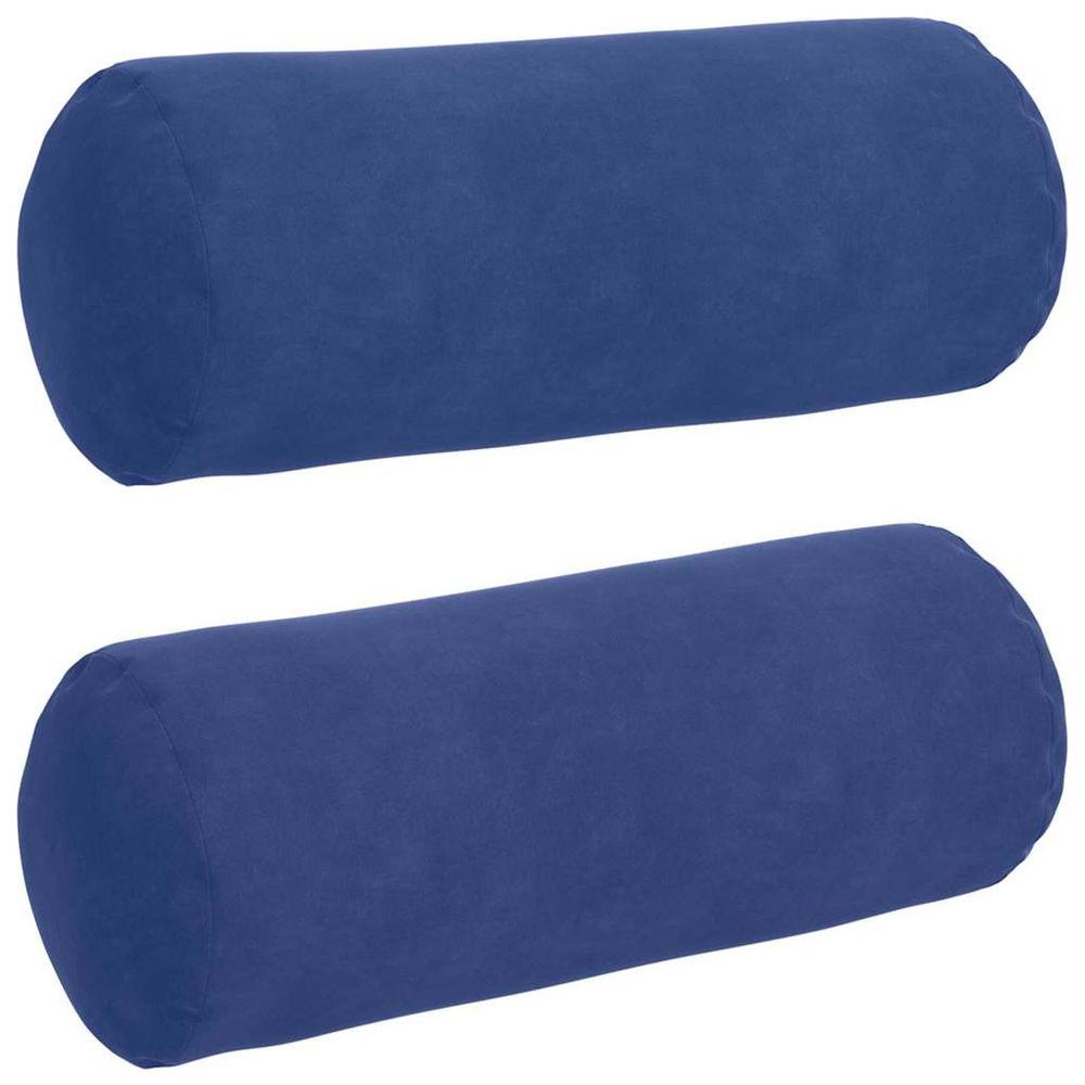 Coussins d'accent 2 pcs bleu police ø 15 x 40 cm