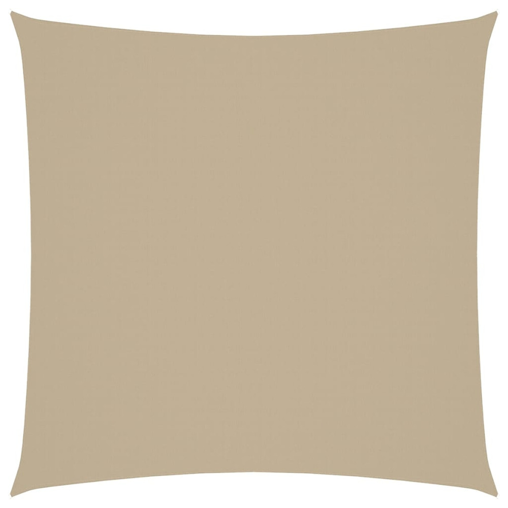Voile de parasol tissu oxford carré 5x5 m beige