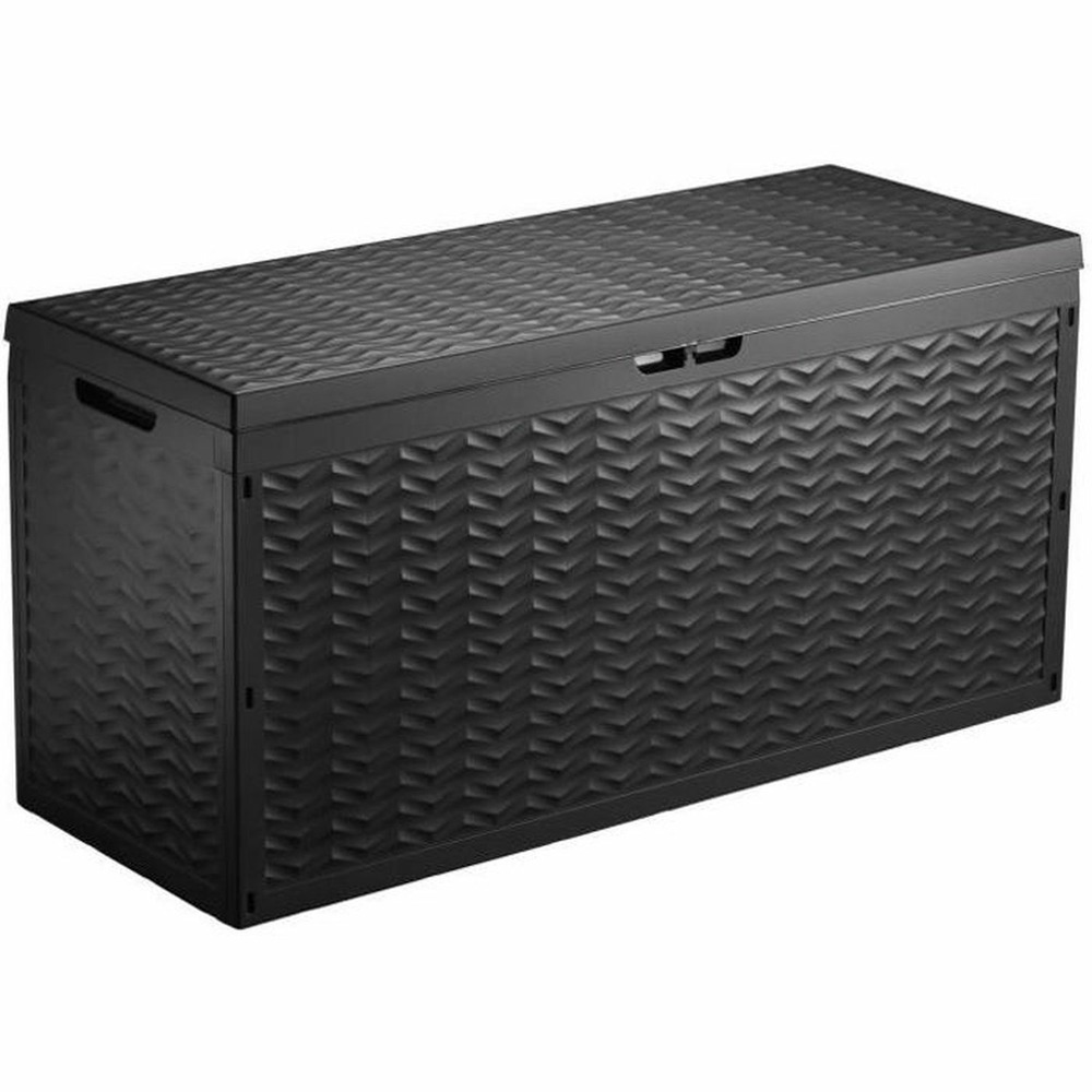 Tood malle / coffre de rangement en résine 330 l - 120 x 45 x 60 cm - gris anthracite