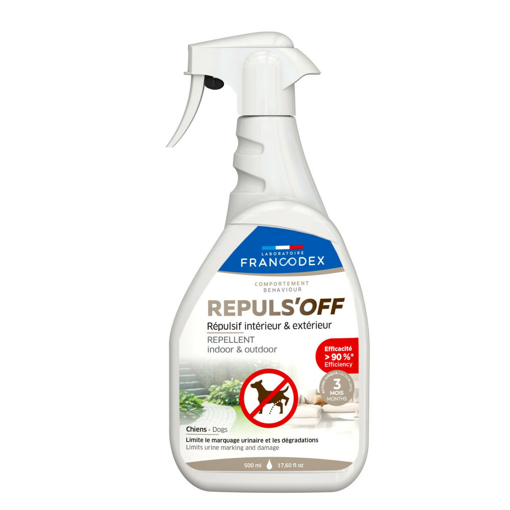Répulsif intérieur et extérieur 500 ml pour chien