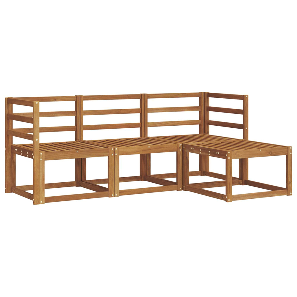 Ensemble de canapés d'extérieur 4 pcs naturel