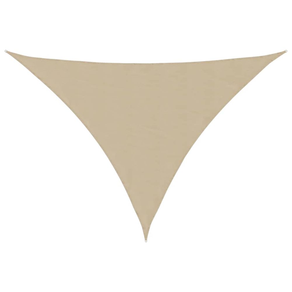 Voile de parasol tissu oxford triangulaire 4x5x6,4 m beige