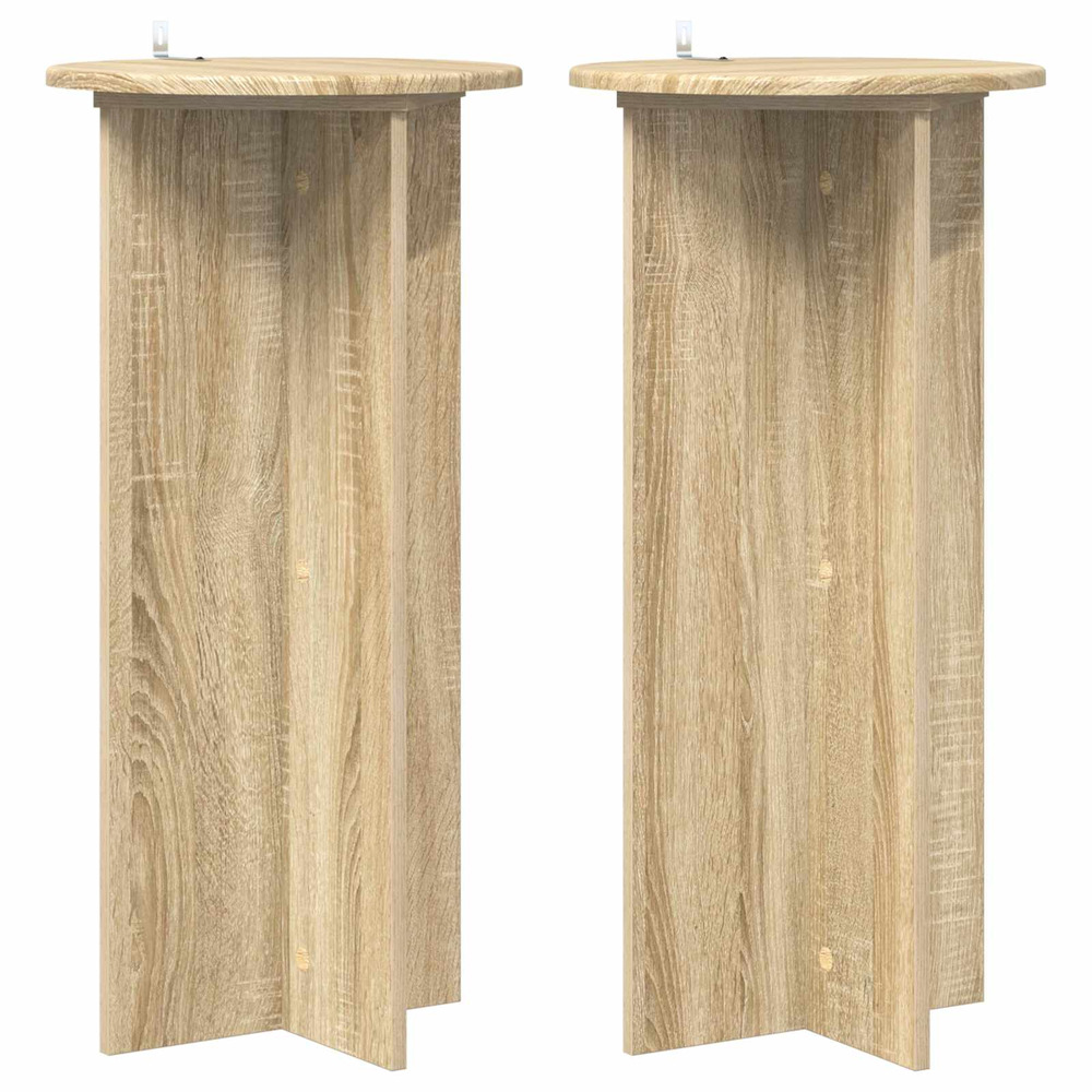 Support de plante 2 pcs chêne sonoma 40 x 40 x 80 cm