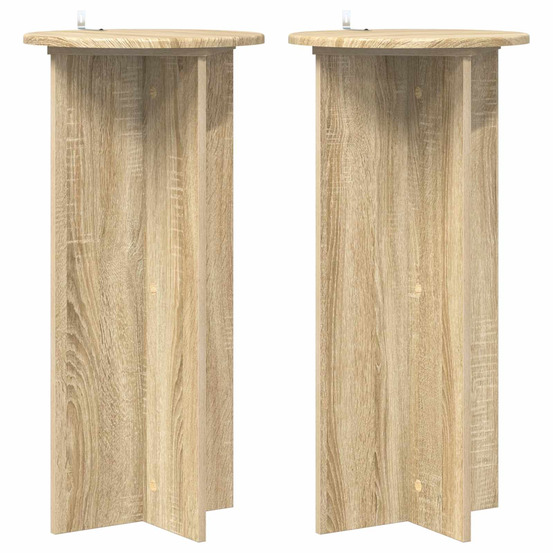 Support de plante 2 pcs chêne sonoma 40 x 40 x 80 cm
