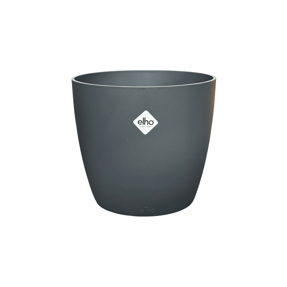 Cache-pot elho brussels anthracite - ø12 cm x h15 cm