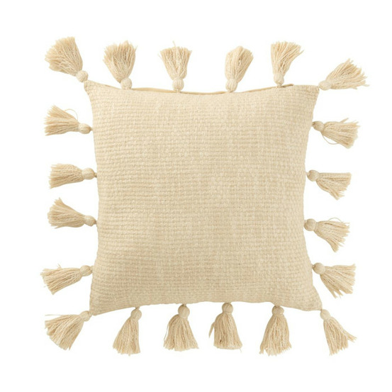 Coussin déco tissé