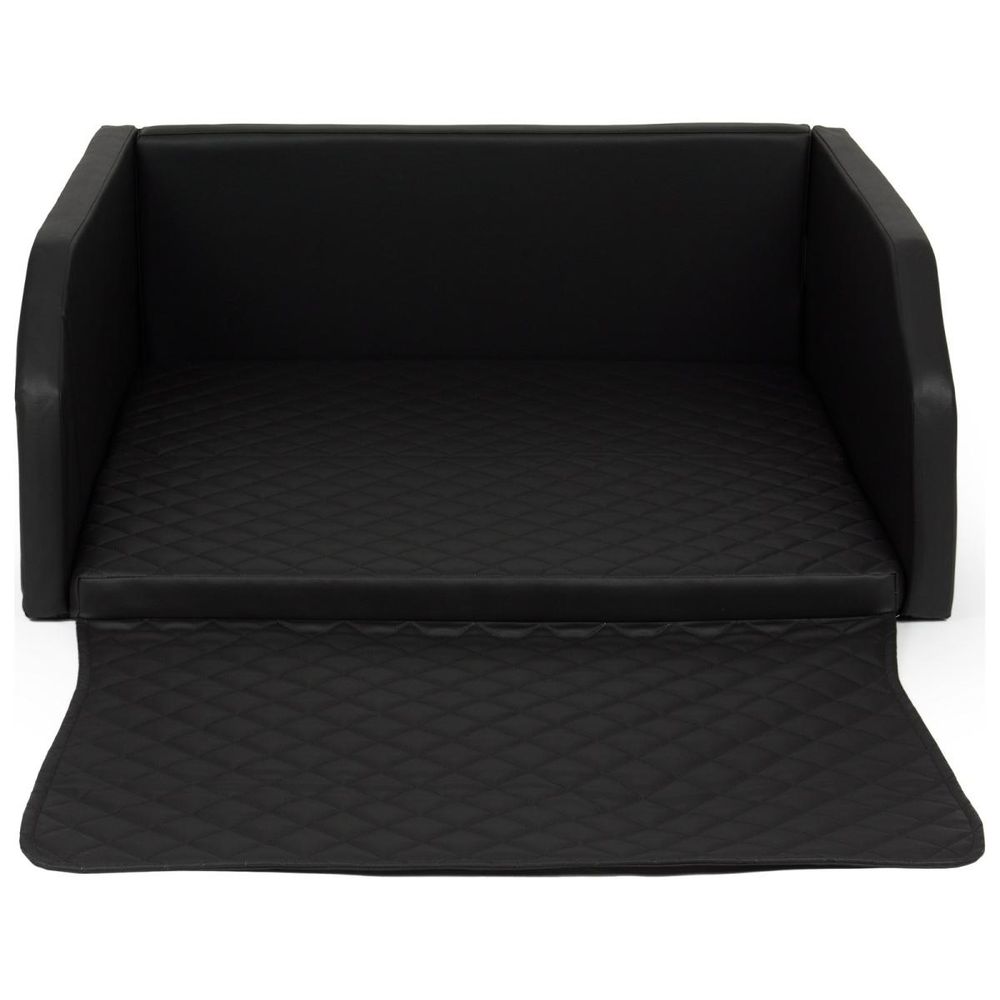 Velinda panier de voiture pliable pour chien 100x90 cm — noir