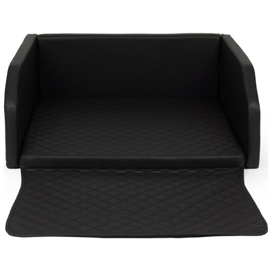 Velinda panier de voiture pliable pour chien 100x90 cm — noir