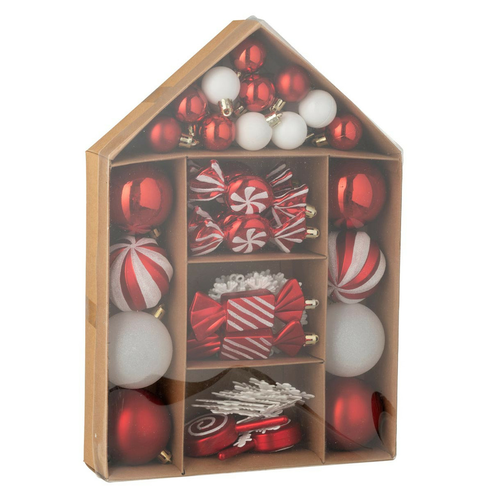 Lot de 59 boules de noël 