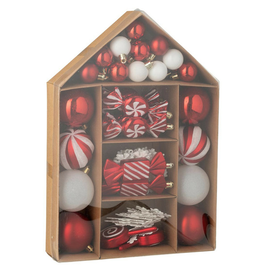 Lot de 59 boules de noël