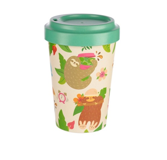 Mug de voyage ecologique en bambou paresseux