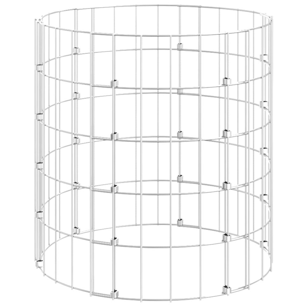 Composteur de jardin ø50x50 cm acier galvanisé
