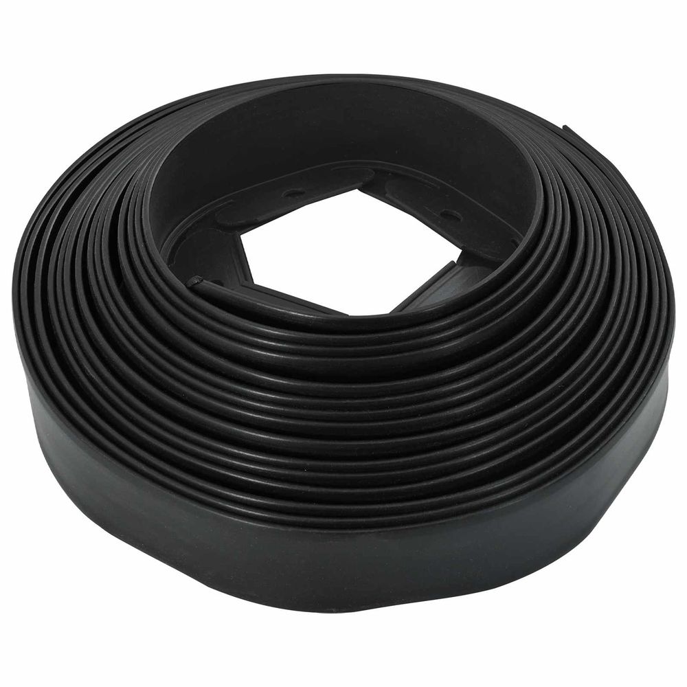 Bordures de pelouse noir 5000 x 4 x 5 cm plastique