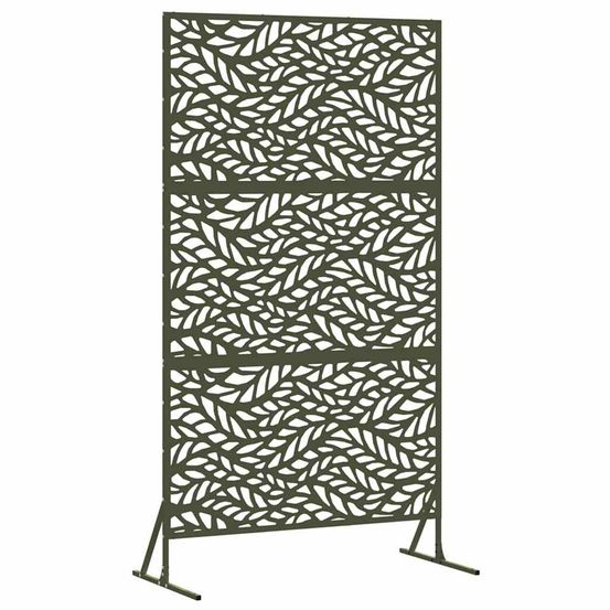 Écran de confidentialité 100 x 50 x 180 cm acier vert olive