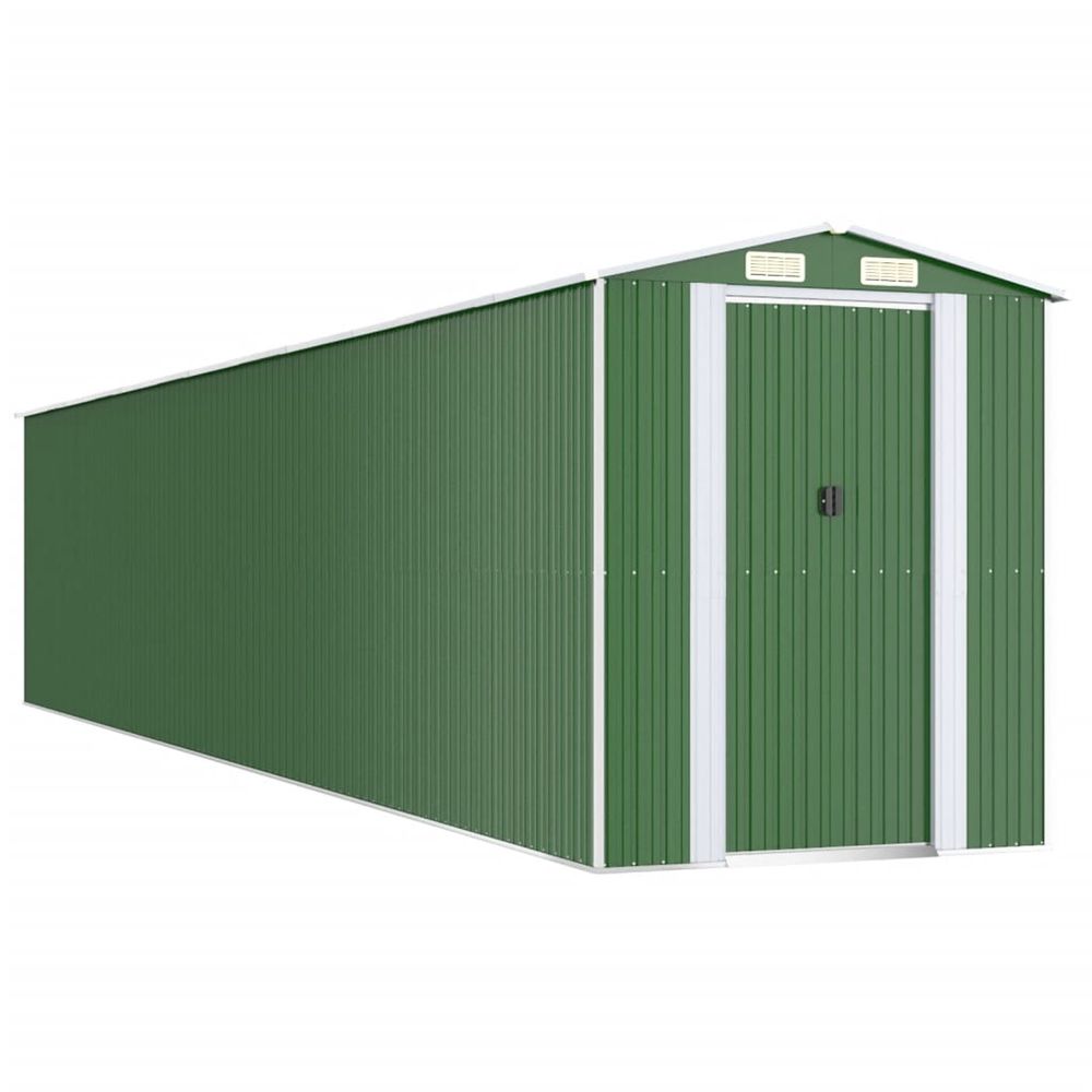 Abri de jardin vert 192x1021x223 cm métal galvanisé