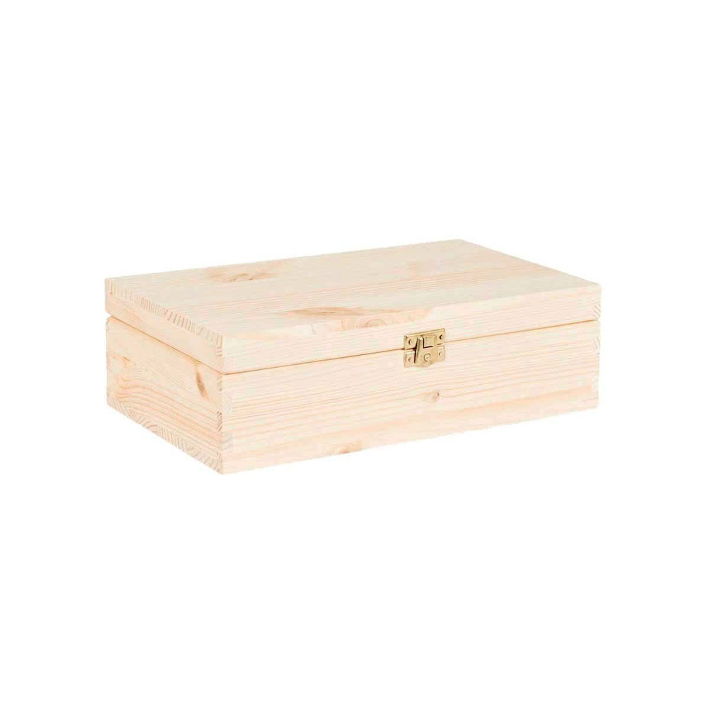 Boite à thé 12 compartiments en pin