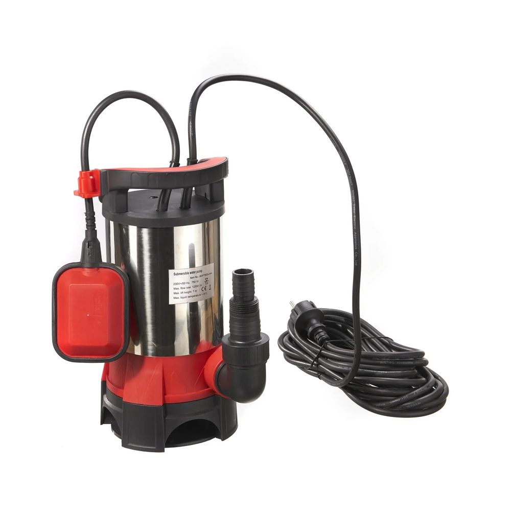 Pompe submersible pour eaux chargées stpk750, 750 watts