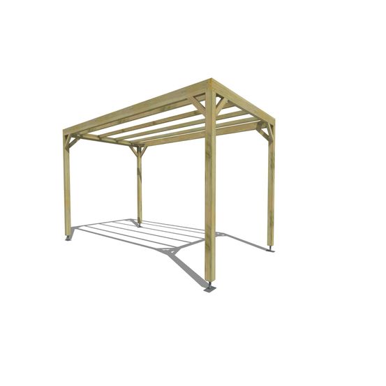 Pergola bois • 2m x 4m • indépendante • sens profondeur • livraison comprise