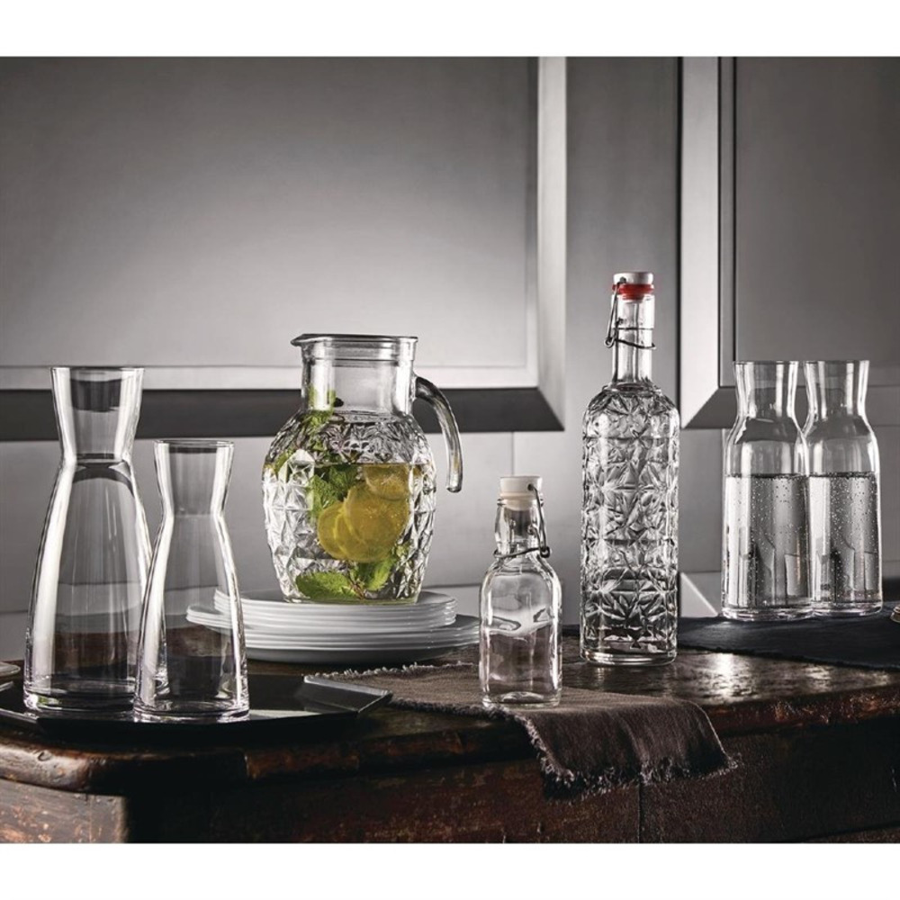 Carafe transparente 0.25 l lot de 12 bormioli
