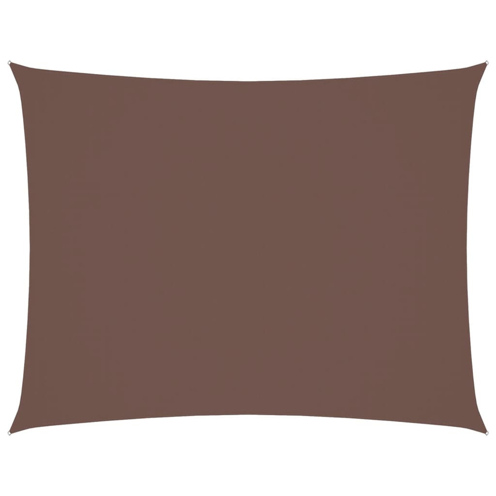 Voile de parasol tissu oxford rectangulaire 5x7 m marron
